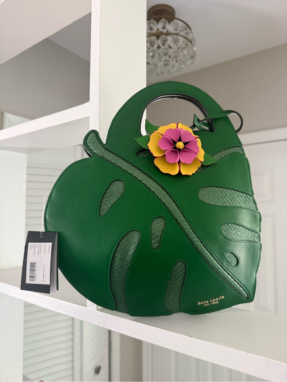 kate spade playa leather 3d leaf crossbody - Picture 1 of 5